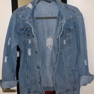 Distressed Denim Jacket